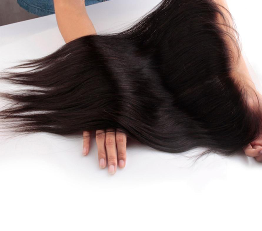 Invisible Transparent HD Lace 13x4 Lace Frontal Human Hair Straight Pre Plucked Baby Hair