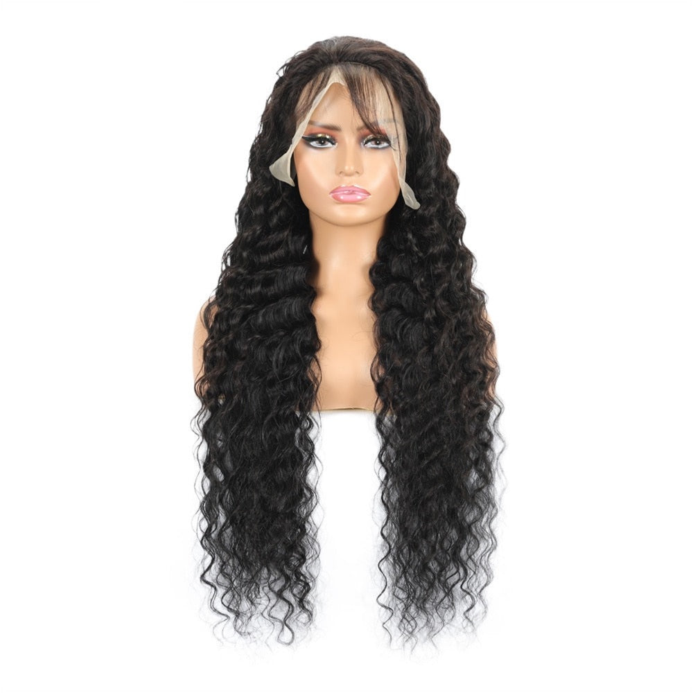 Brazilian Deep Wave 13X6 HD Lace Front Human Hair Wigs