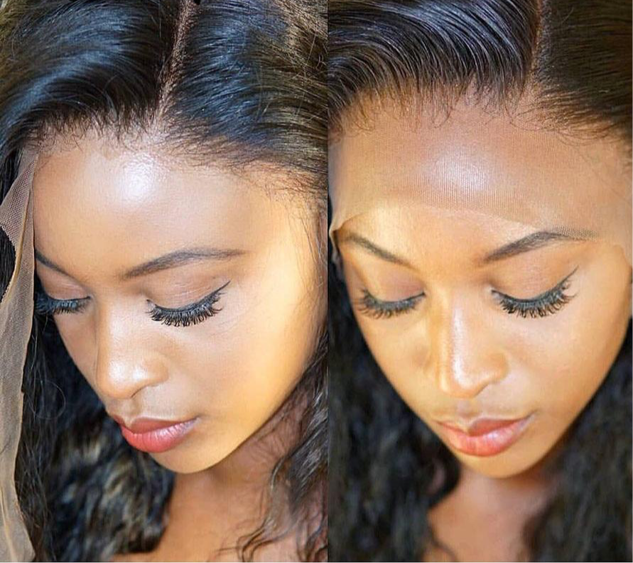 Invisible Transparent HD Lace 13x4 Lace Frontal Human Hair Straight Pre Plucked Baby Hair