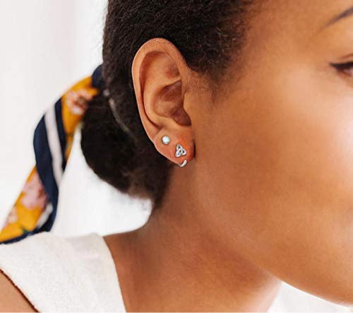 925 Sterling Silver Celtic Knot Open Hoop Earrings