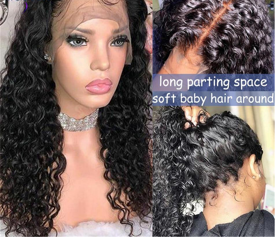 Kinky Water Wave Lace Front Human Hair Wigs