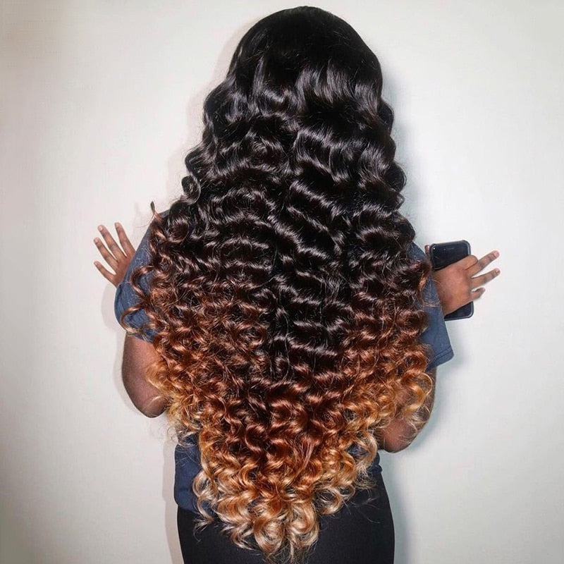 Malaysia Loose Deep Wave Lace Frontal Human Hair Wigs