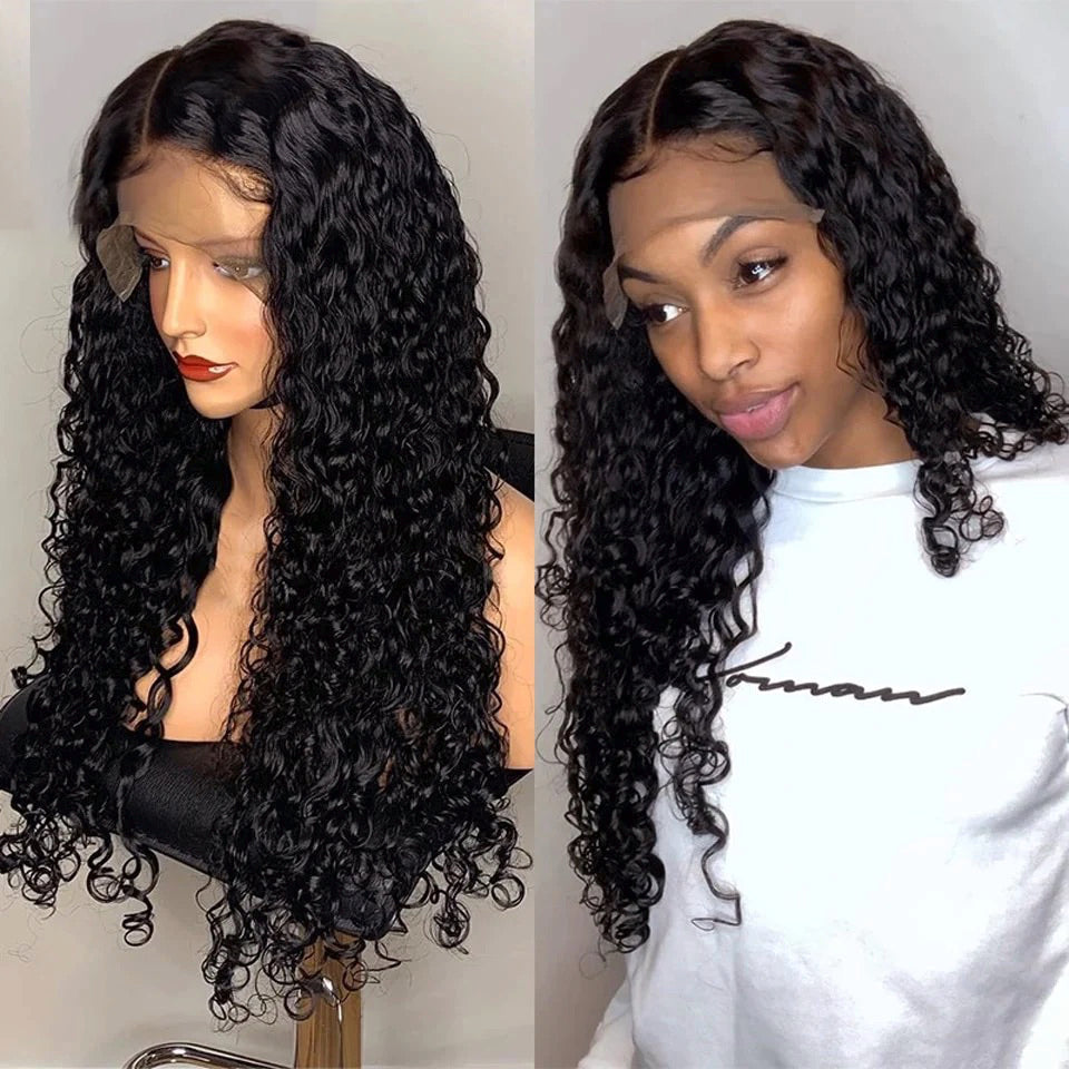 13x4 Kinky Curly Human Hair Lace Frontal Wig