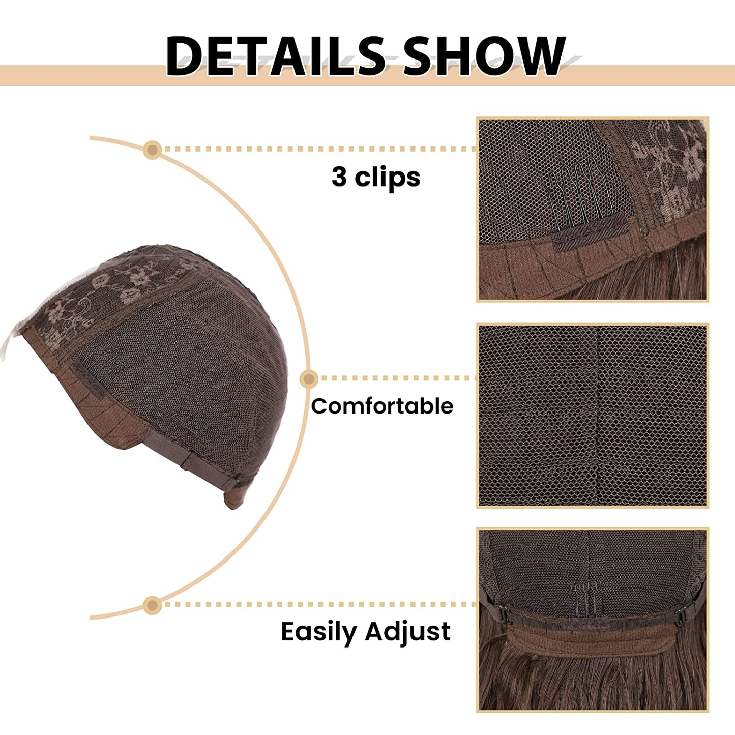 24Inch Ombre Ash Blonde Middle Part Non Lace Wig