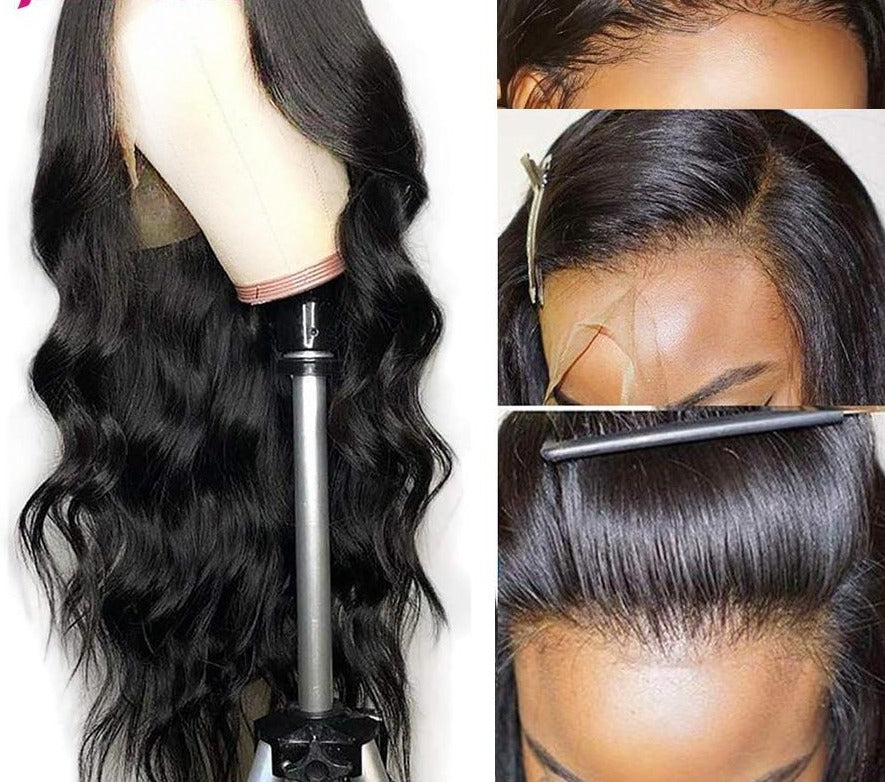 Transparent 13x6 Deep Part Lace Front Human Hair Wigs