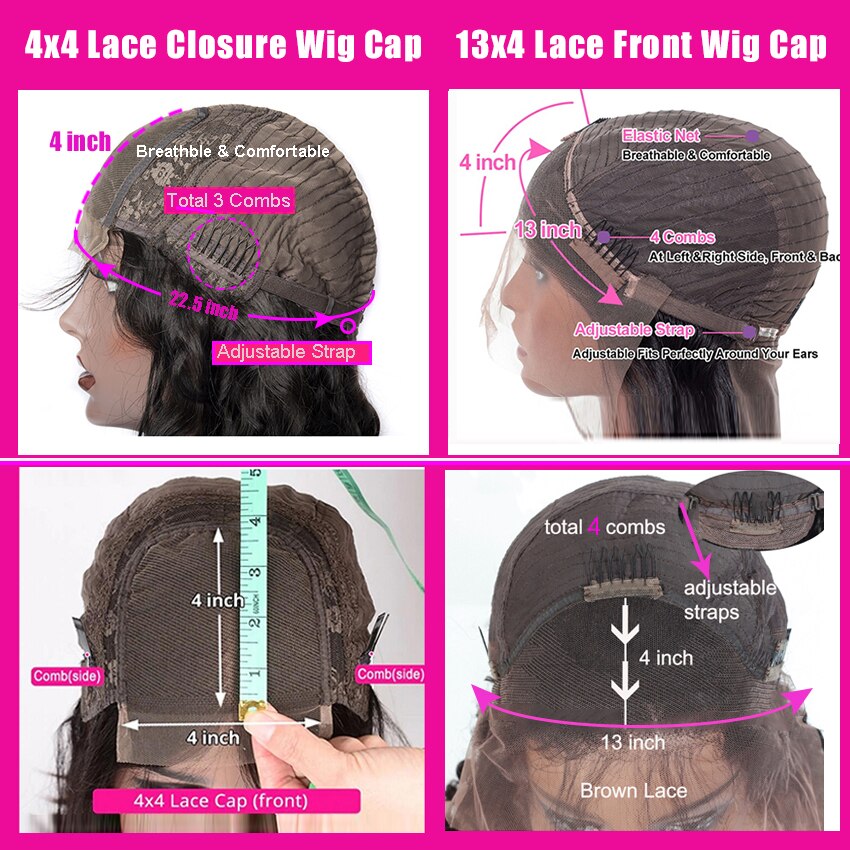 Kinky Water Wave Lace Front Human Hair Wigs