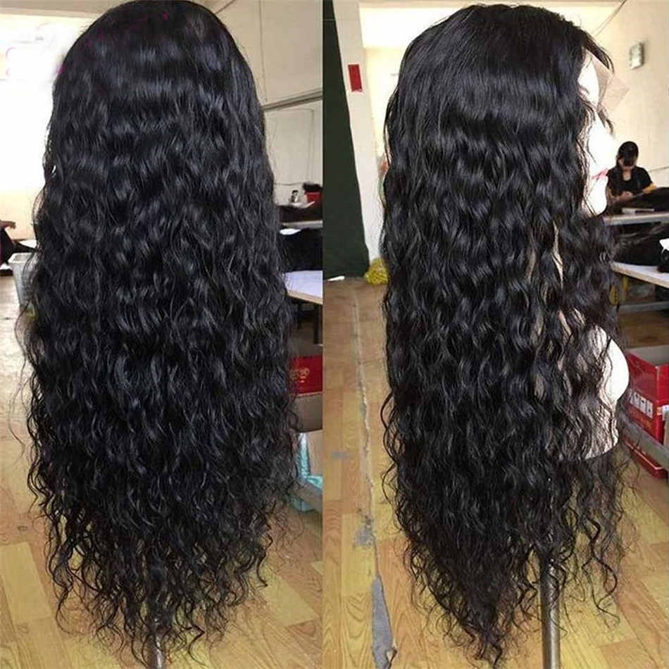 Kinky Water Wave Lace Front Human Hair Wigs