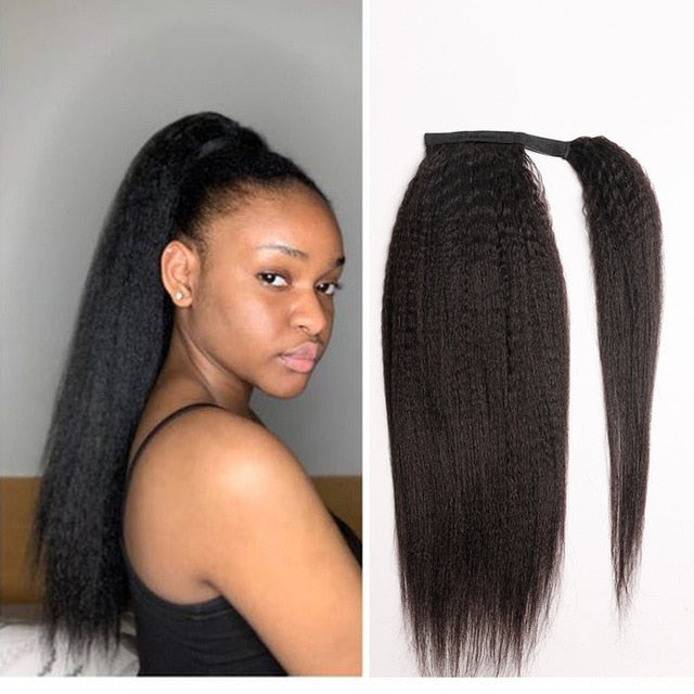 Brazilian Body Wave Pony Tail Clip In Extensions 120g