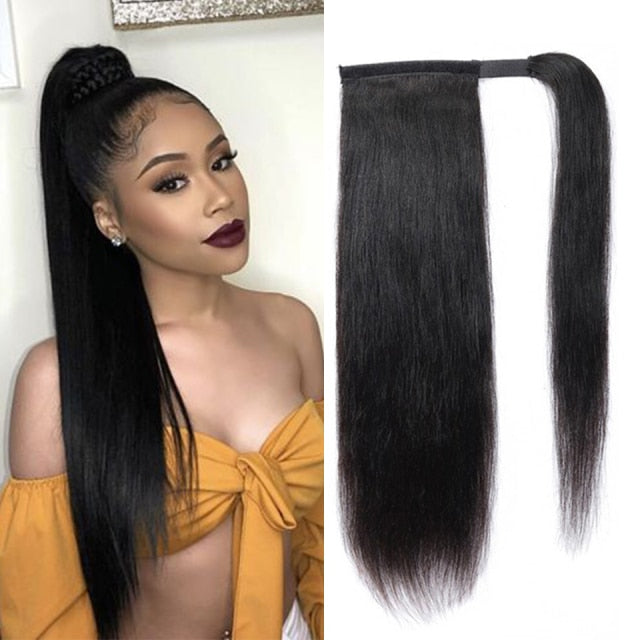 Brazilian Body Wave Pony Tail Clip In Extensions 120g
