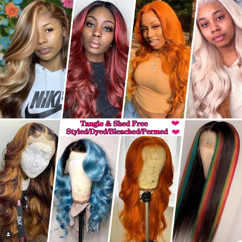 613 30inch Long Straight Human Hair Lace Front Wig |Natural Color