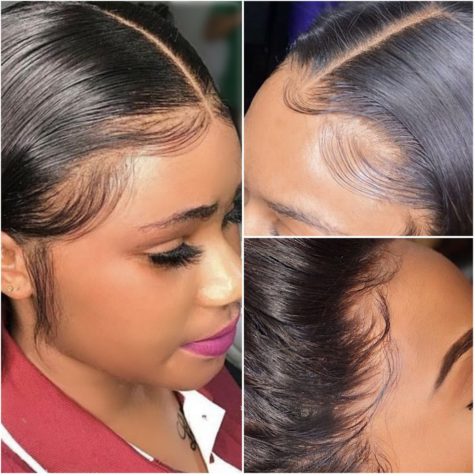 10-36inch Brazilian Body Wave Human Hair 13x4 Lace Frontal Closure with Bundles