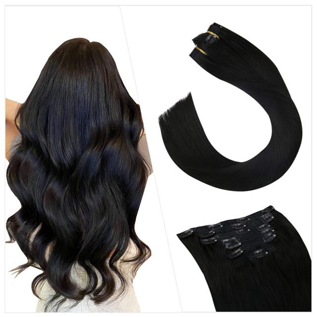Clip in Human Hair Extensions Full Head 100g | 7 Pieces 100g/7Pcs Set