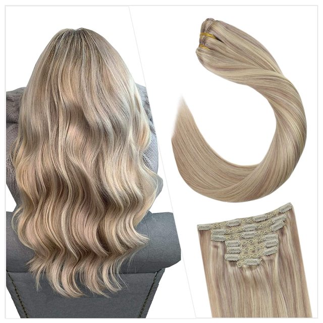 Clip in Human Hair Extensions Full Head 100g | 7 Pieces 100g/7Pcs Set