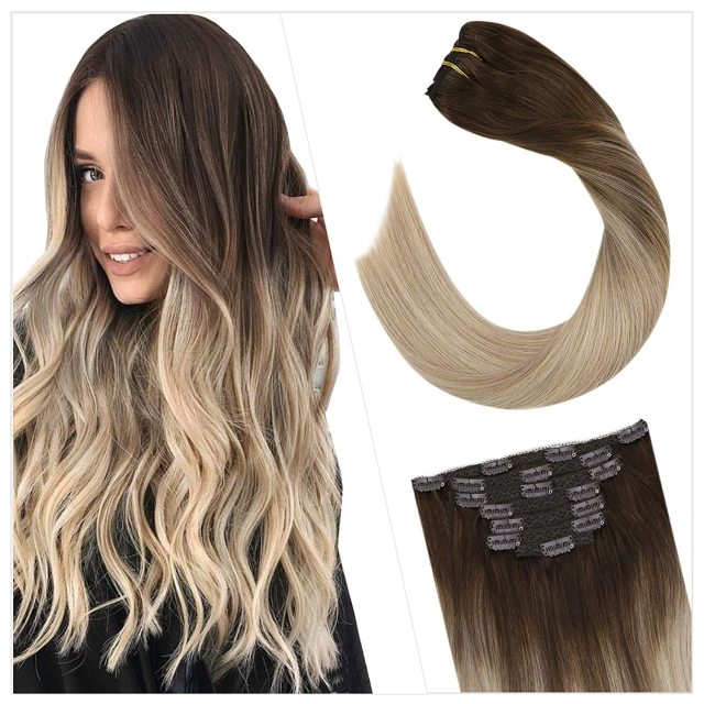 Clip in Human Hair Extensions Full Head 100g | 7 Pieces 100g/7Pcs Set