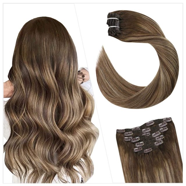 Clip in Human Hair Extensions Full Head 100g | 7 Pieces 100g/7Pcs Set