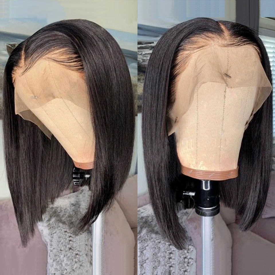 Short BOB Brazilian Remy Straight Human Hair Wig