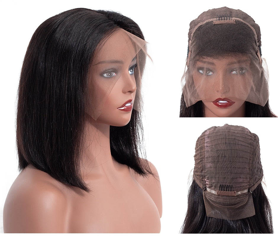 13x6 13x4 Short Straight Bob HD Lace Front Human Hair Wigs for Women DragQueen