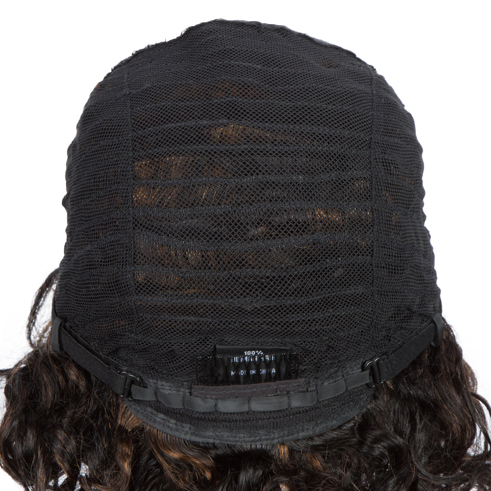 Jerry Curl Short Bob Ombre Colored Human Hair Wigs