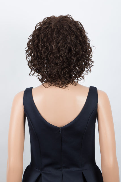 Jerry Curl Short Bob Ombre Colored Human Hair Wigs
