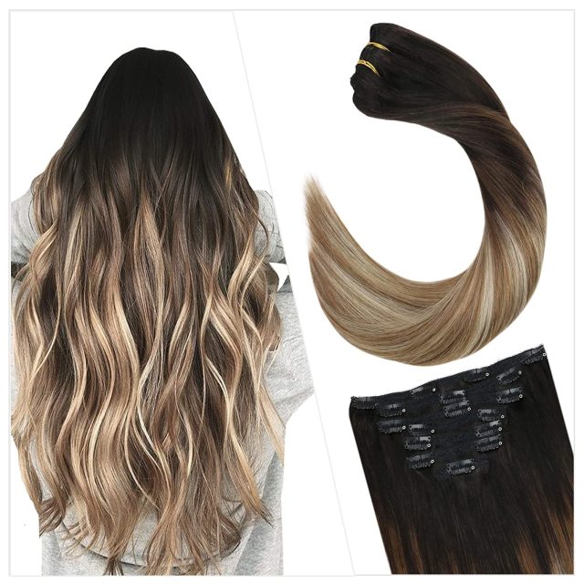 Clip in Human Hair Extensions Full Head 100g | 7 Pieces 100g/7Pcs Set