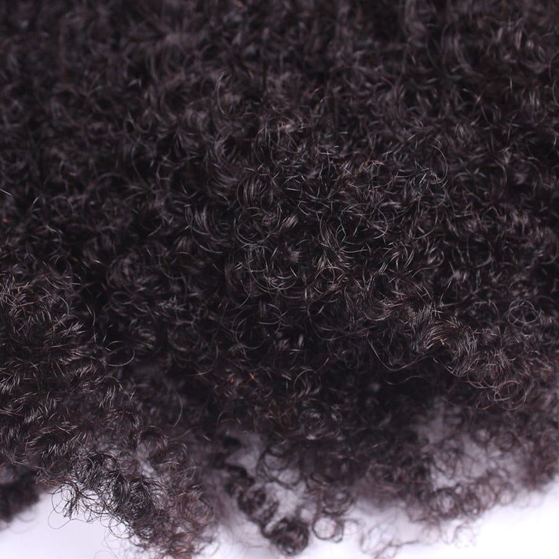 4B 4C Afro Kinky Curly Clip In Human Hair Extension Bundle