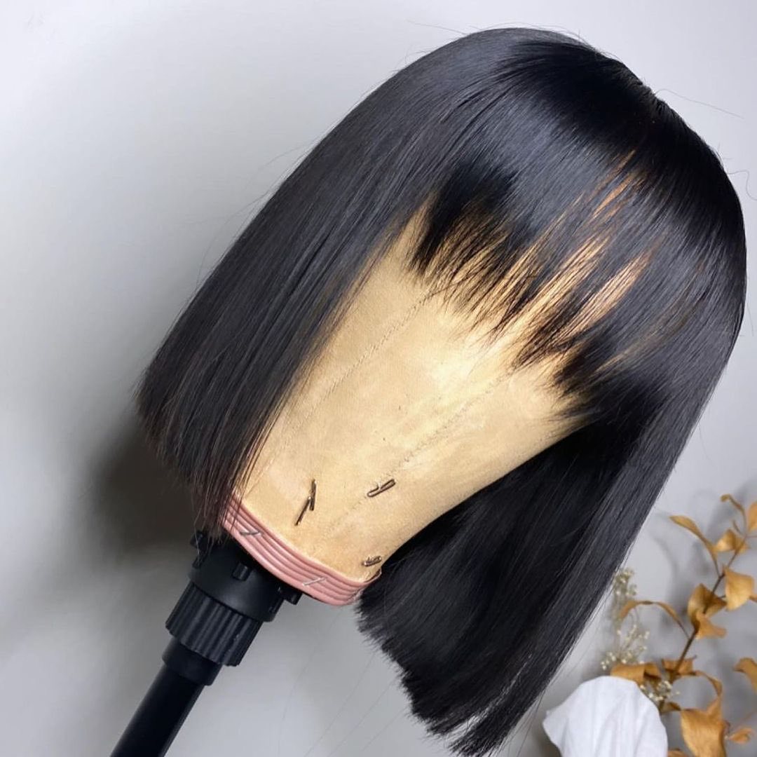 Long Straight 32inch Hair Wig With Fringe Bangs|Silky Hair| Bob Wigs