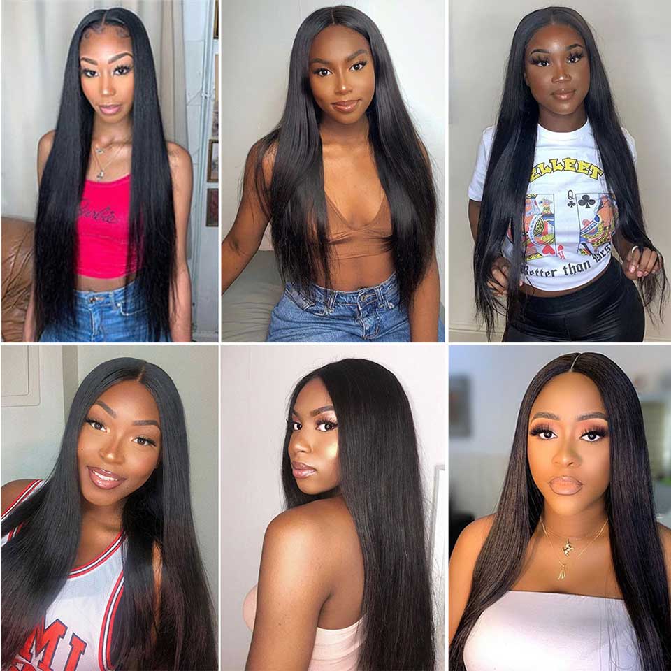 30'' Transparent HD Lace Frontal Human Hair Wig