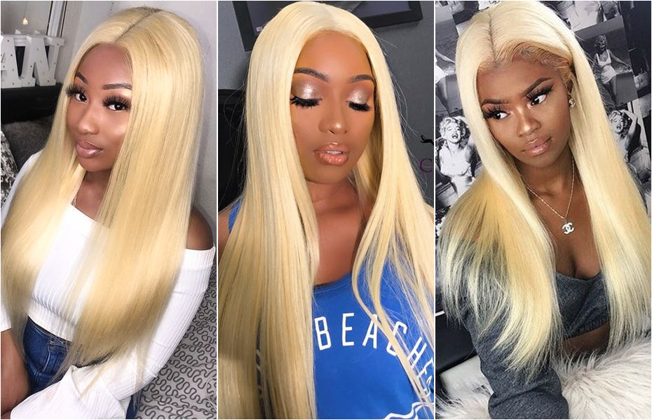 613 30inch Long Straight Human Hair Lace Front Wig |Natural Color