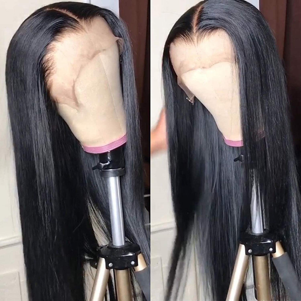 40inch Long Straight 13x4 Hd Lace Front Brazilian Human Hair Wig|250 Density