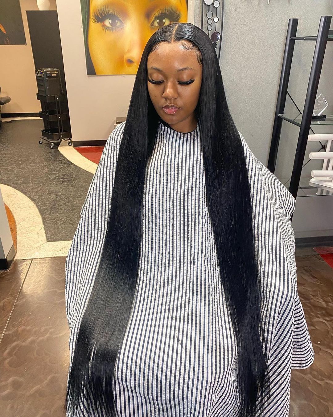 40inch Long Straight 13x4 Hd Lace Front Brazilian Human Hair Wig|250 Density