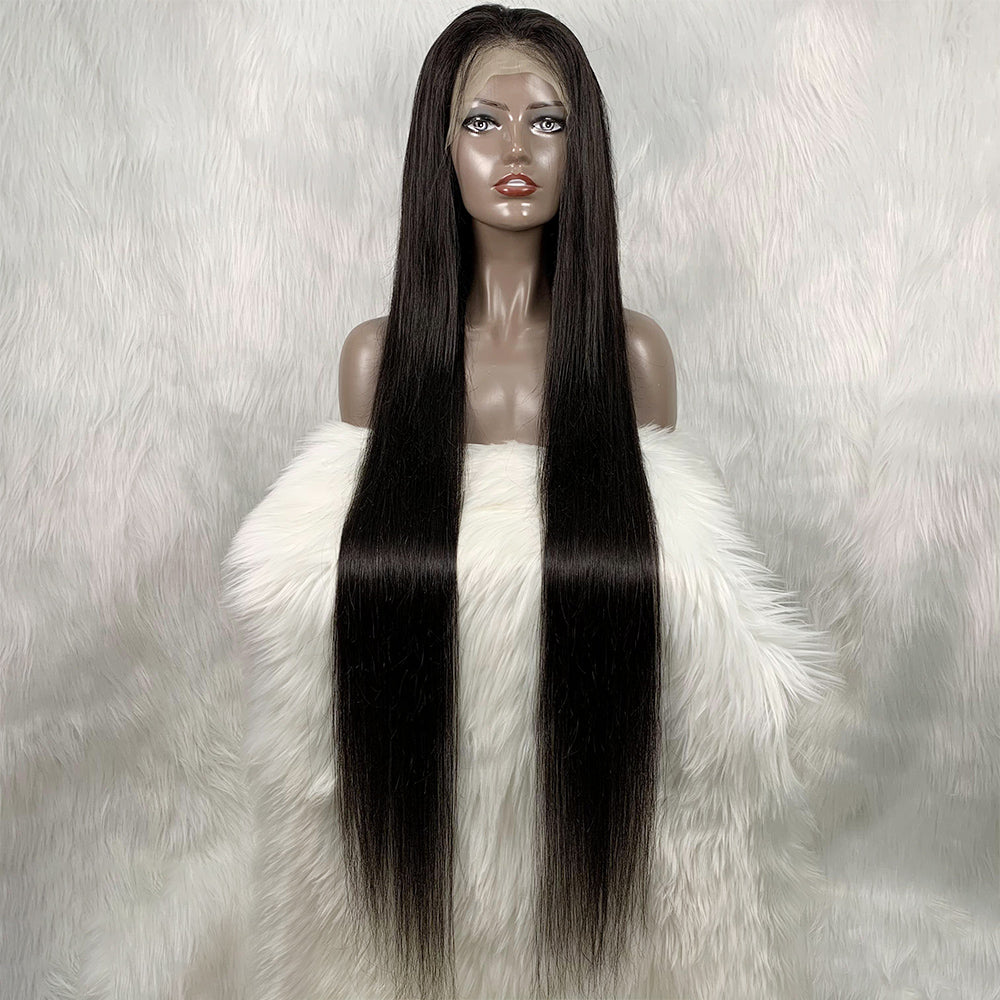 Long Straight 13x4 Lace Front Brazilian Human Hair Wigs 30-40 inch