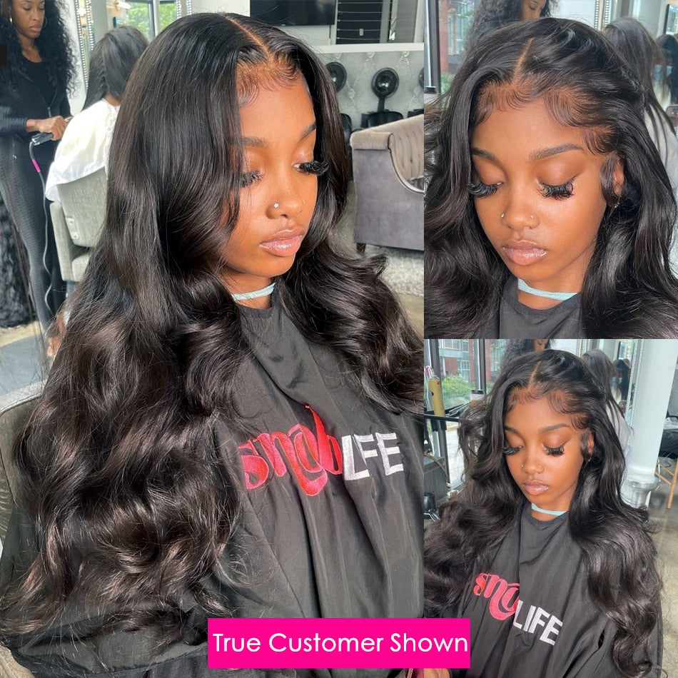 13X4 Body Wave Transparent Lace Frontal Human Hair Wigs