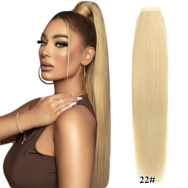 Straight Brazilian Human Hair Ponytail Clip In Extensions