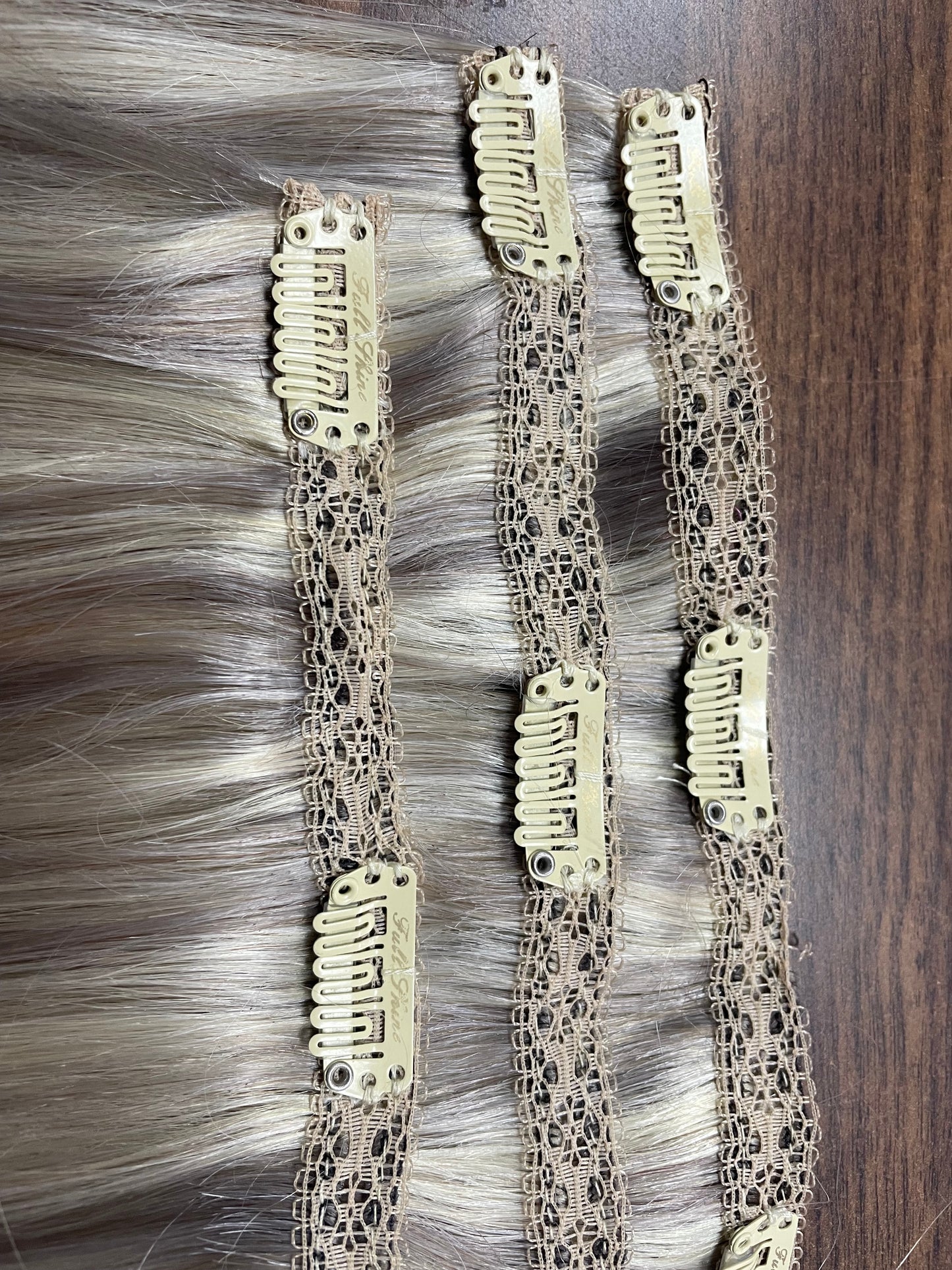 Ombre Color Human Hair Extensions 50 Grams Clip In Hair