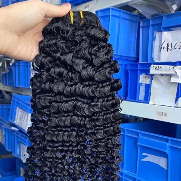 Afro Kinky Curly Clip In Brazilian Human Hair 3B 3C Extensions