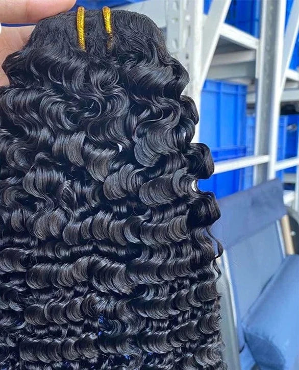 Afro Kinky Curly Clip In Brazilian Human Hair 3B 3C Extensions