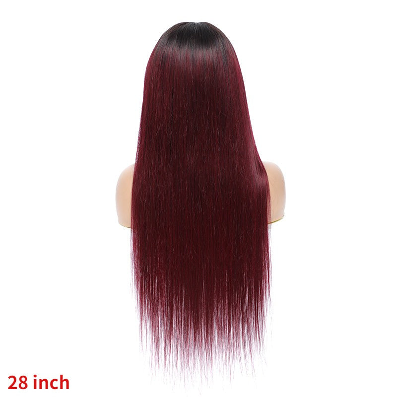 28inch long red ombre hair