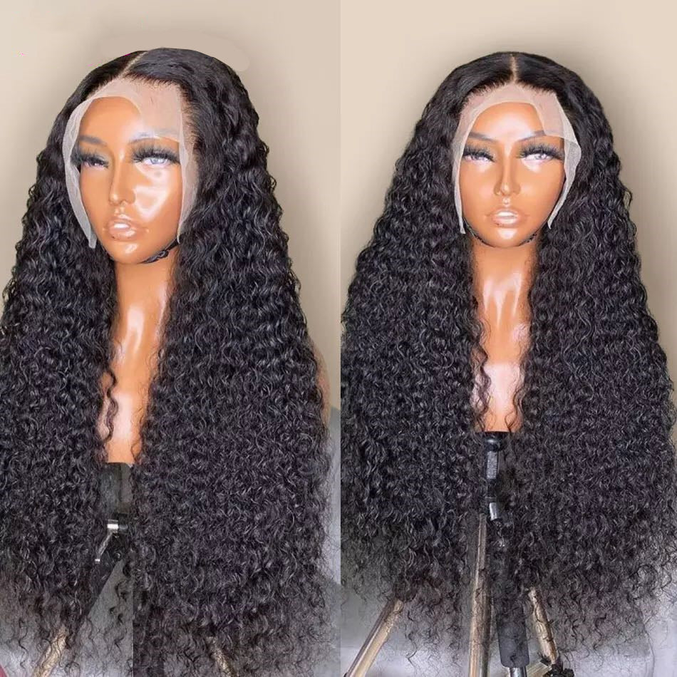 13x4 Deep Wave-Kinky Curly Lace Front Human Hair Wigs
