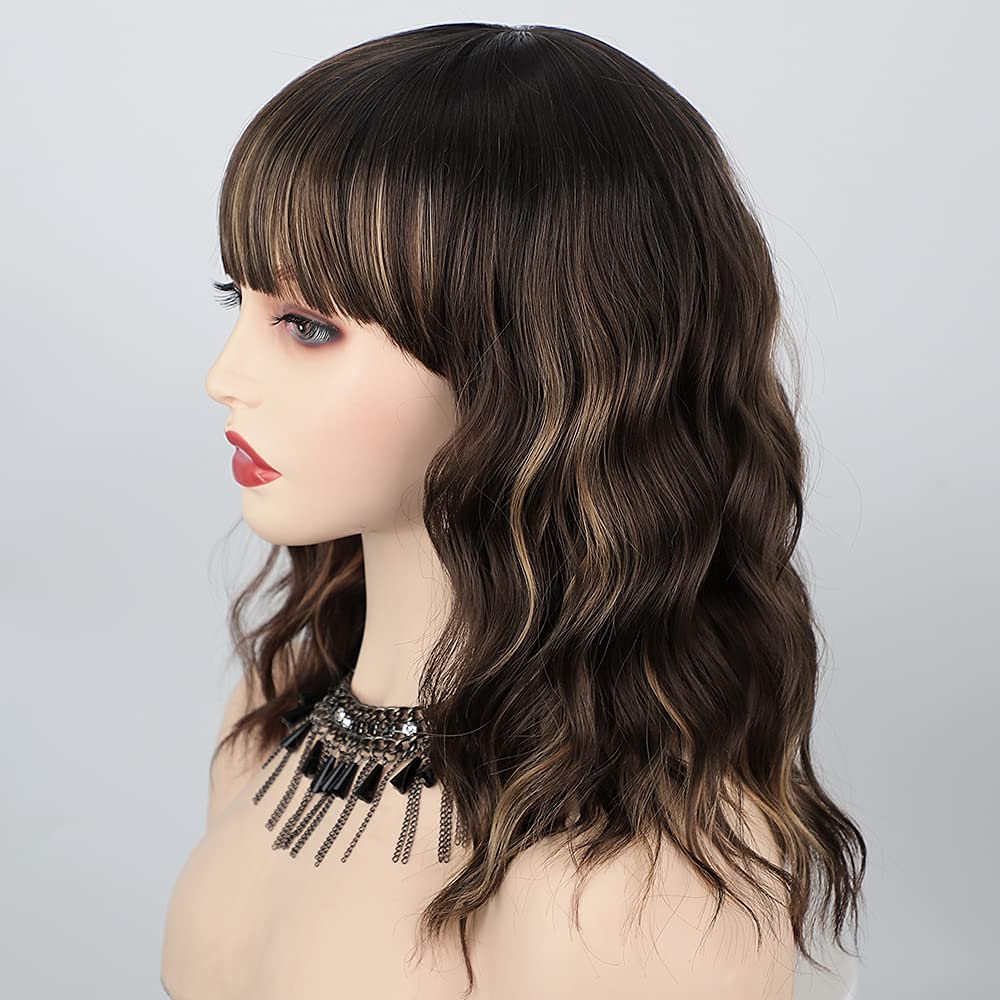Chocolate Brown Mix Blonde Wig P4/27#