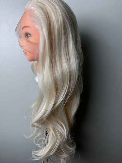 Platinum Blonde WigWhite Blonde Lace Front Wig