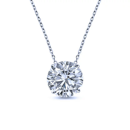 18K Rose Gold 1-Karat Solitaire Pendant Necklace
