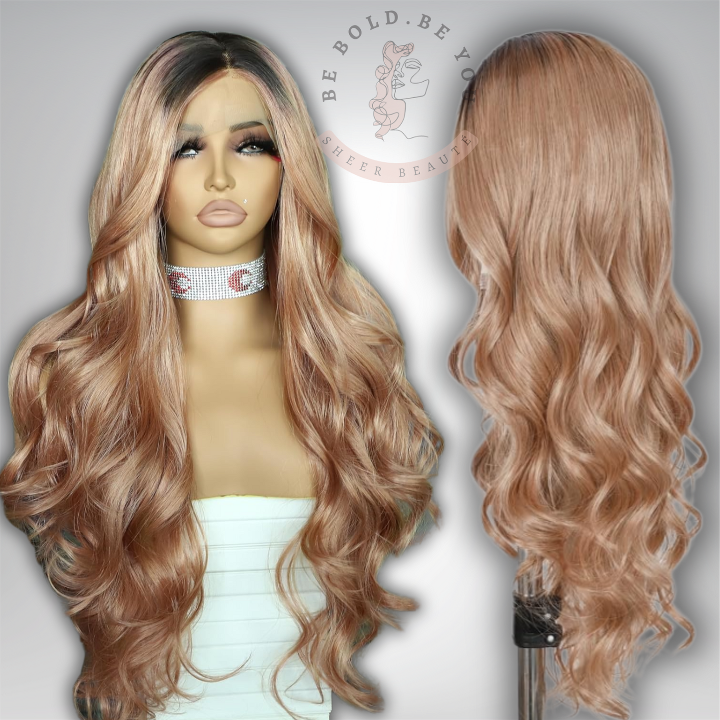 Long Wavy Lace Front Wig – Synthetic Wig