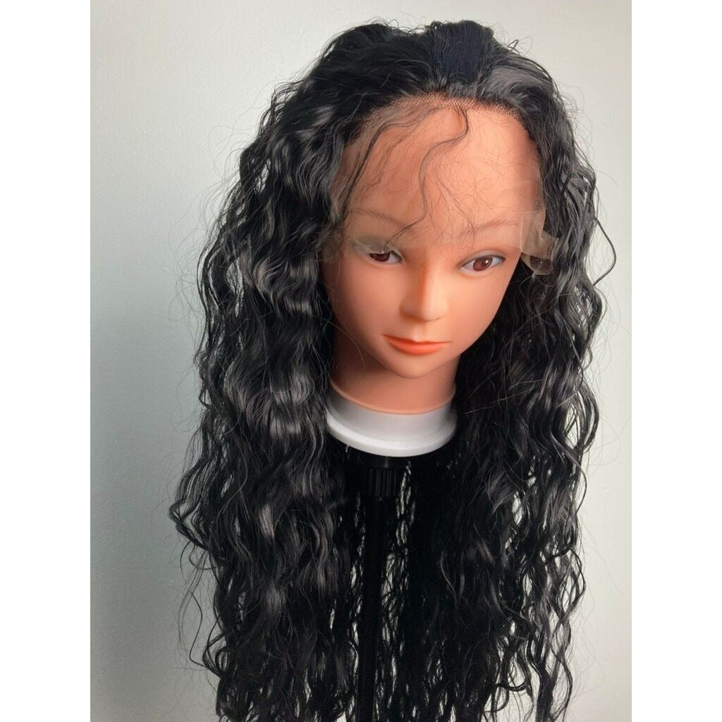 Long Afro Wigs,Black Wig,Black Curly Wigs ,Kinky Curly Lace Front Wig,Long Black Hair Wig -Wigs For Women,Loose Wave Wigs,Drag Wig,
