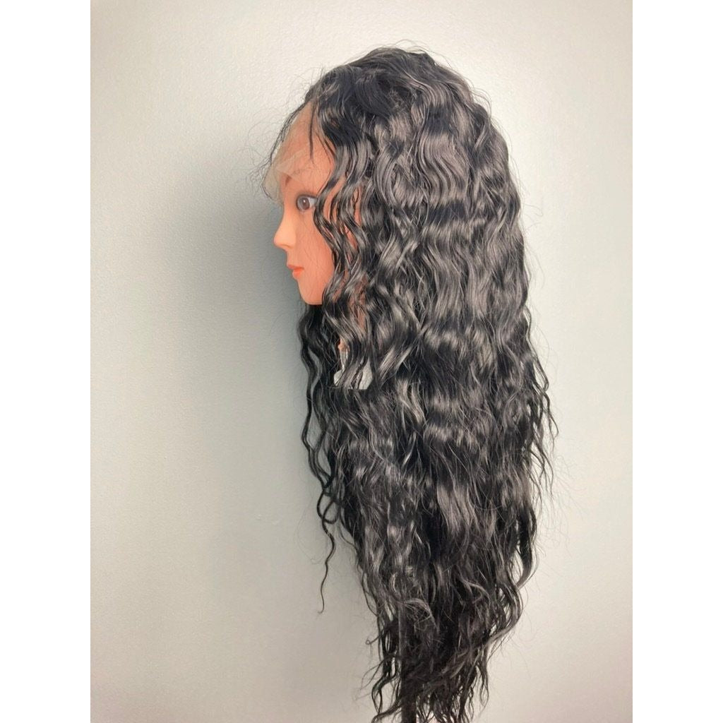 Long Afro Wigs,Black Wig,Black Curly Wigs ,Kinky Curly Lace Front Wig,Long Black Hair Wig -Wigs For Women,Loose Wave Wigs,Drag Wig,