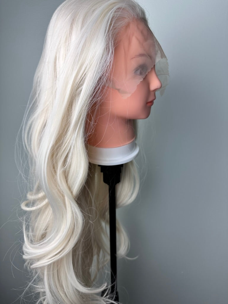 Platinum Blonde WigWhite Blonde Lace Front Wig
