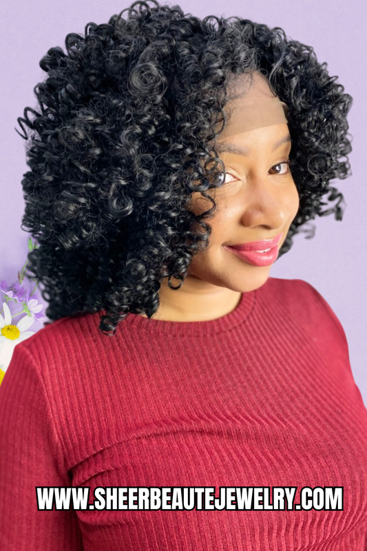 13×4 Short Kinky Synthetic Lace Front Wigs