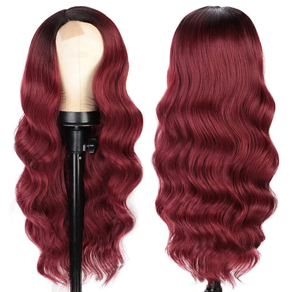 Long Side Part Wavy Wigs for Women