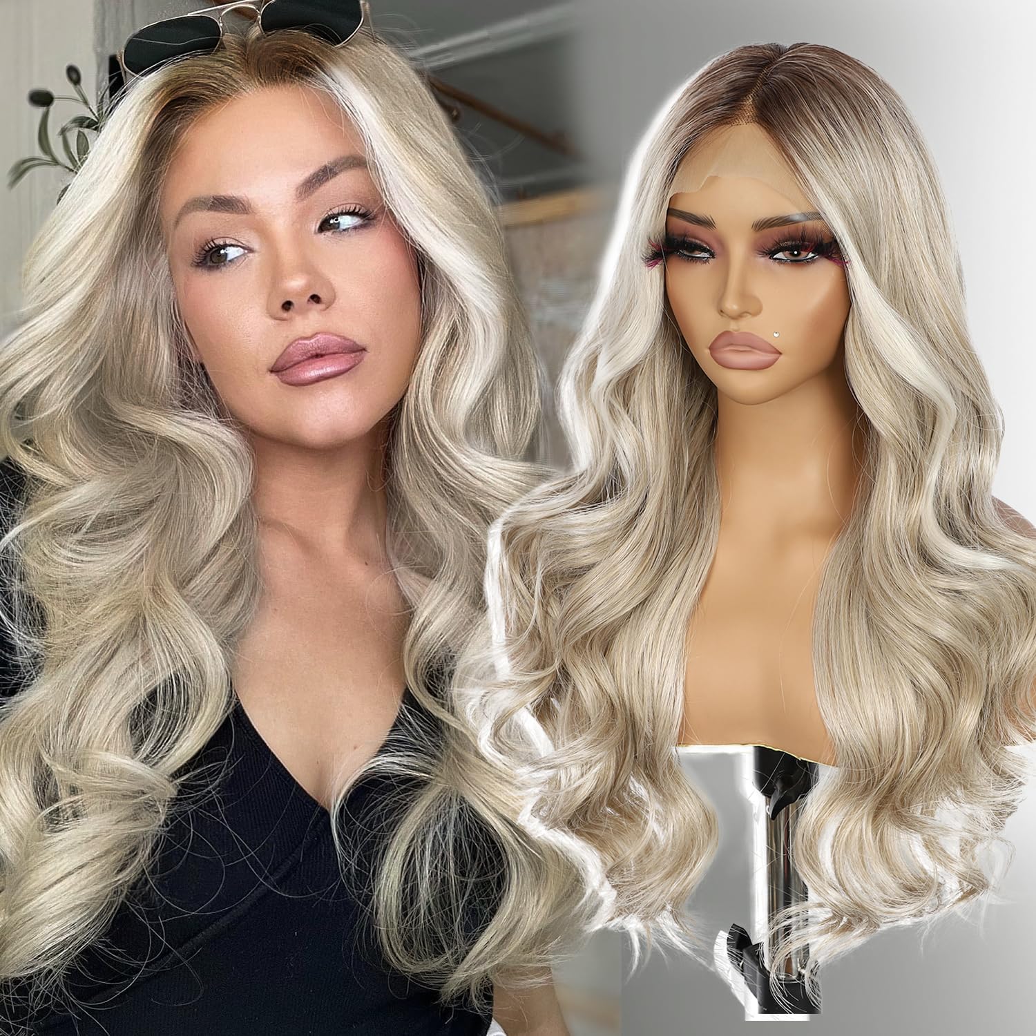 highlight lace front wig
wavy synthetic lace front wig
heat resistant lace front wig
pre-plucked lace wig with baby hair
highlight brown curly wig
ombre blonde lace front wig
natural wave synthetic wig,blonde highlight wigs,wigs for white women