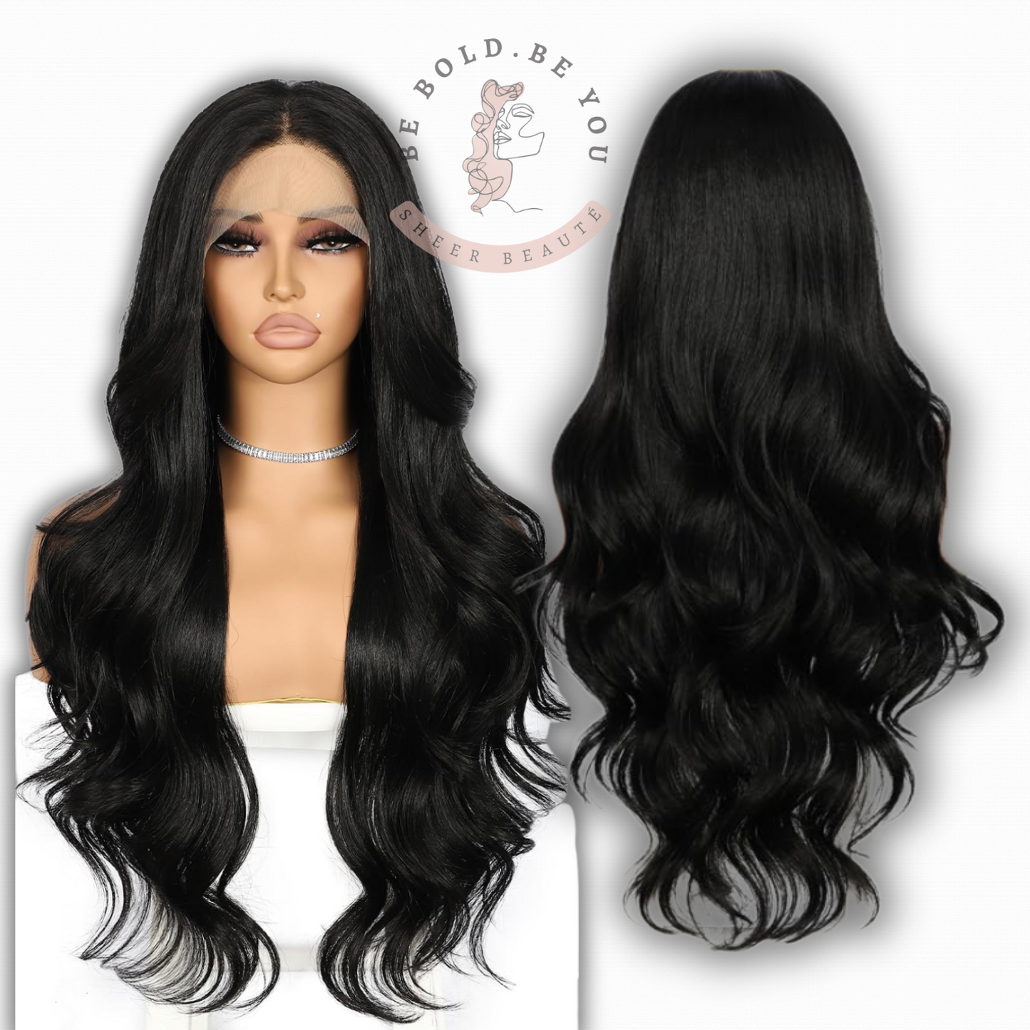 Long Wavy Lace Front Wig – Synthetic Wig