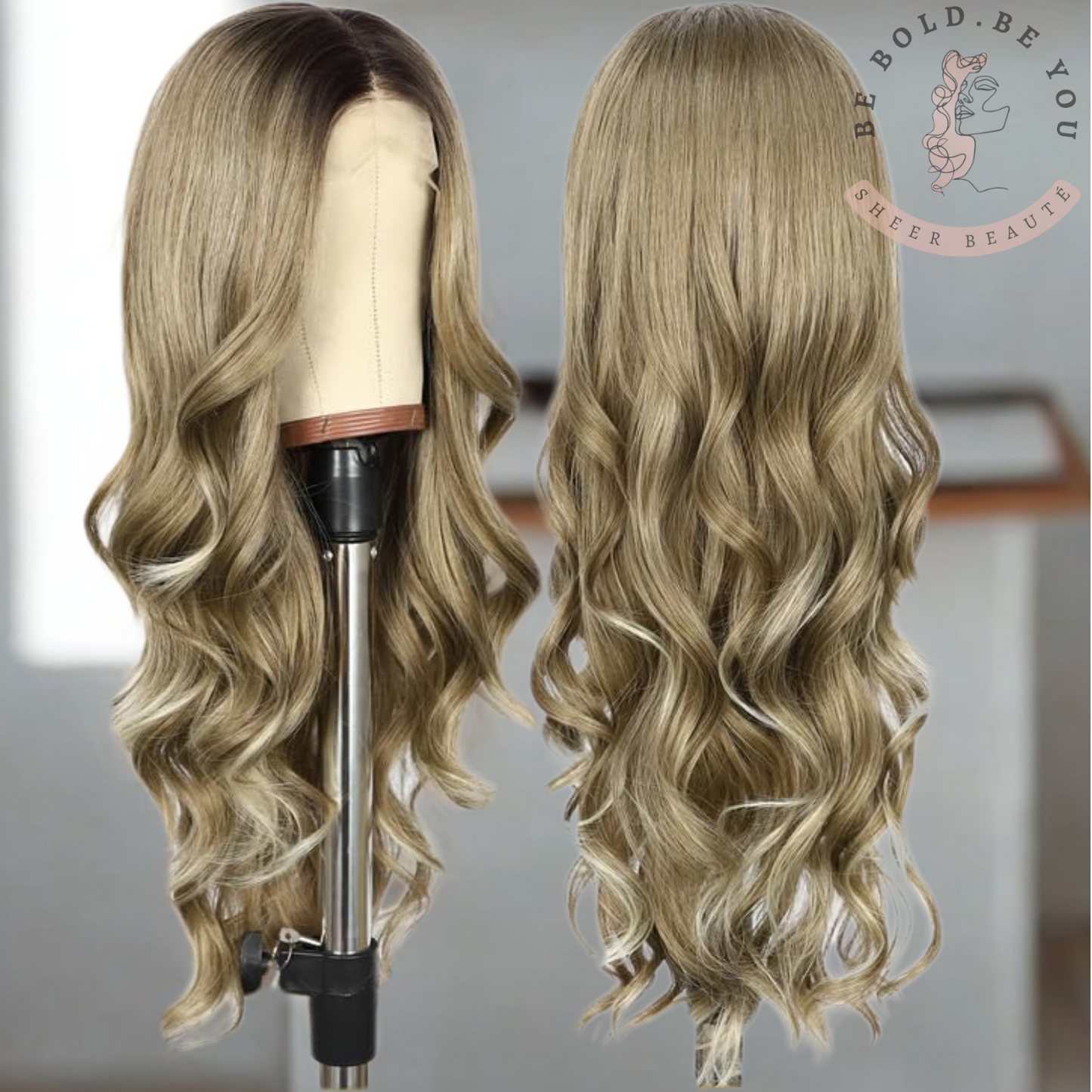 Long Wavy Lace Front Wig – Synthetic Wig